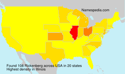 Surname Rickenberg in USA