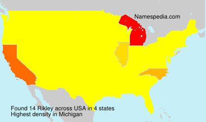 Surname Rikley in USA