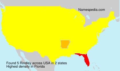 Surname Rindley in USA