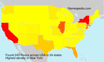 Surname Rivara in USA