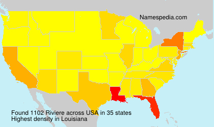 Surname Riviere in USA