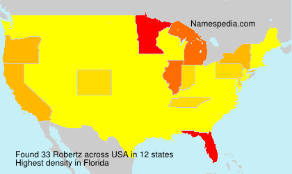 Surname Robertz in USA