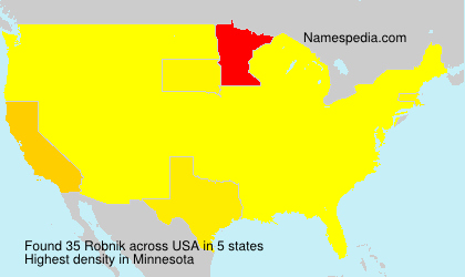 Surname Robnik in USA