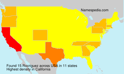 Surname Rocriguez in USA