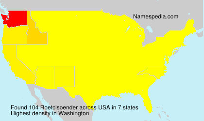 Surname Roetcisoender in USA