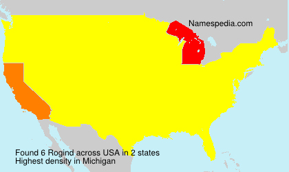 Surname Rogind in USA