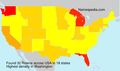 Surname Rolene in USA