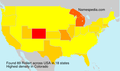 Surname Rollert in USA