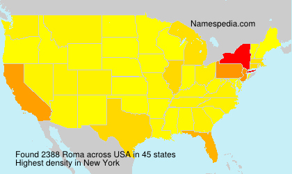 Surname Roma in USA