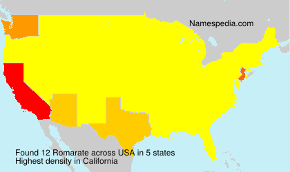 Surname Romarate in USA