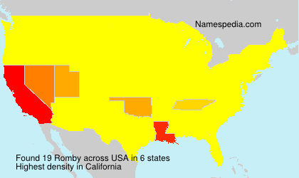 Surname Romby in USA