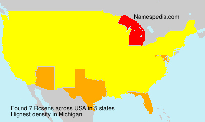 Surname Rosens in USA