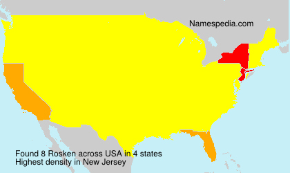 Surname Rosken in USA
