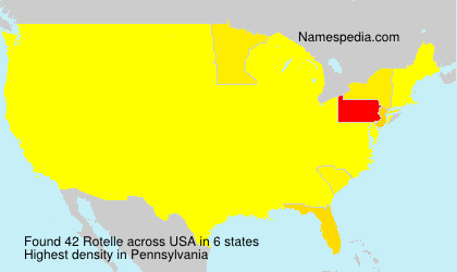 Surname Rotelle in USA Surname Rotelle in USA