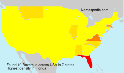 Surname Rozamus in USA Surname Rozamus in USA