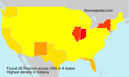 Surname Rozzoni in USA