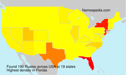 Surname Ruales in USA