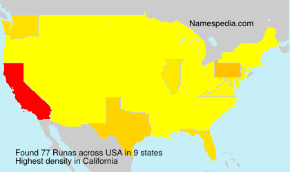 Surname Runas in USA Surname Runas in USA