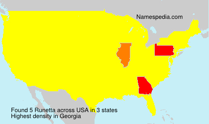 Surname Runetta in USA Surname Runetta in USA