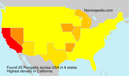 Surname Rungaitis in USA