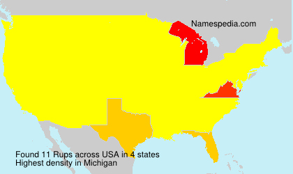 Surname Rups in USA