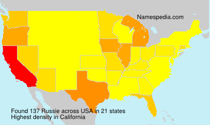 Surname Russie in USA