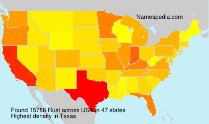 Surname Rust in USA