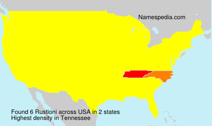 Surname Rustioni in USA