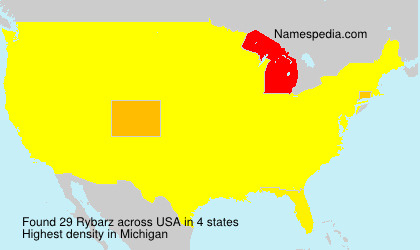 Surname Rybarz in USA