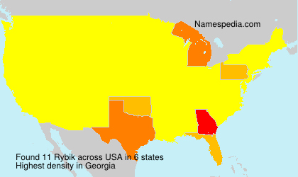 Surname Rybik in USA