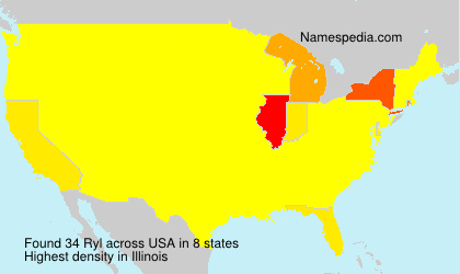 Surname Ryl in USA