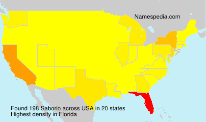 Surname Saborio in USA Surname Saborio in USA