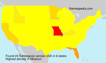Surname Sahbegovic in USA