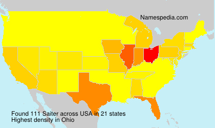 Surname Saiter in USA
