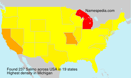 Surname Salmo in USA