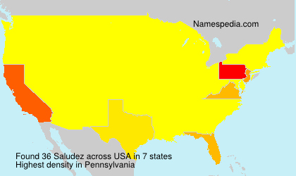 Surname Saludez in USA