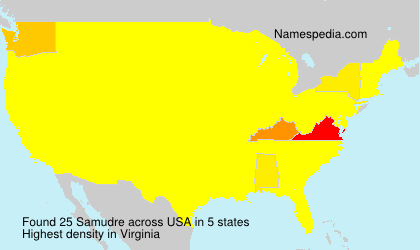 Surname Samudre in USA
