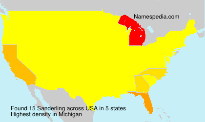 Surname Sanderling in USA