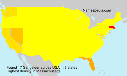 Surname Sangeleer in USA Surname Sangeleer in USA