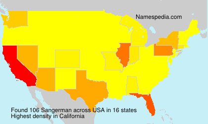 Surname Sangerman in USA