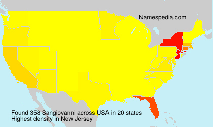 Surname Sangiovanni in USA