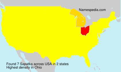 Surname Sapatka in USA