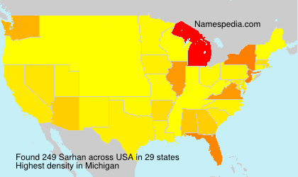 Surname Sarhan in USA