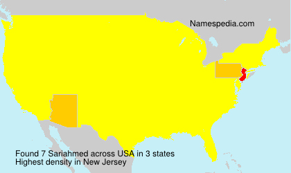 Surname Sariahmed in USA Surname Sariahmed in USA