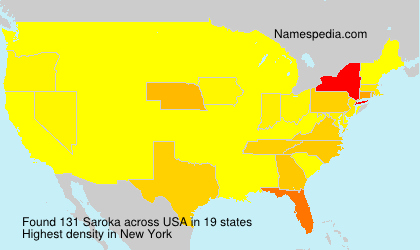 Surname Saroka in USA