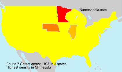 Surname Sarset in USA Surname Sarset in USA