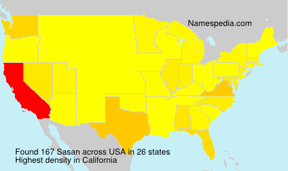 Surname Sasan in USA