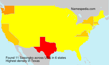 Surname Sasongko in USA Surname Sasongko in USA