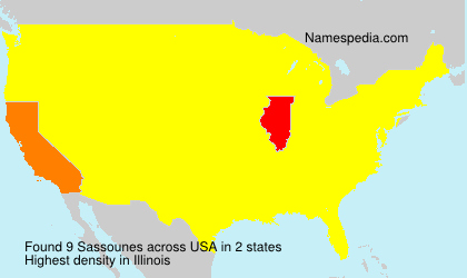 Surname Sassounes in USA