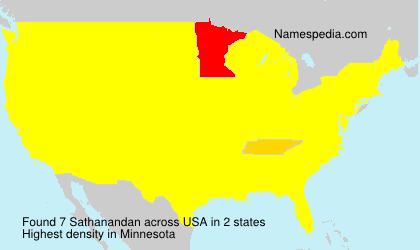 Surname Sathanandan in USA